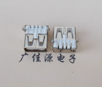 博罗USB AF母座 LCP 耐高温250度280度 环保白胶芯