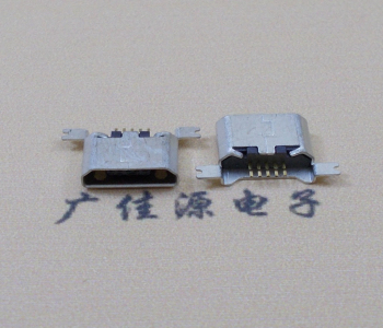 博罗MK USB B Type 沉板0.9母座后两脚SMT口不卷边