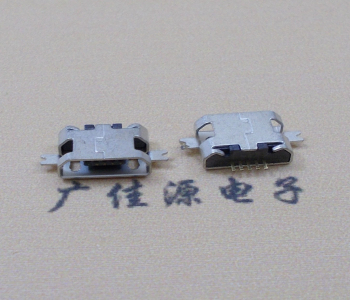 博罗MICRO USB B型口 两脚SMT沉板0.7/1.0/1.6直边